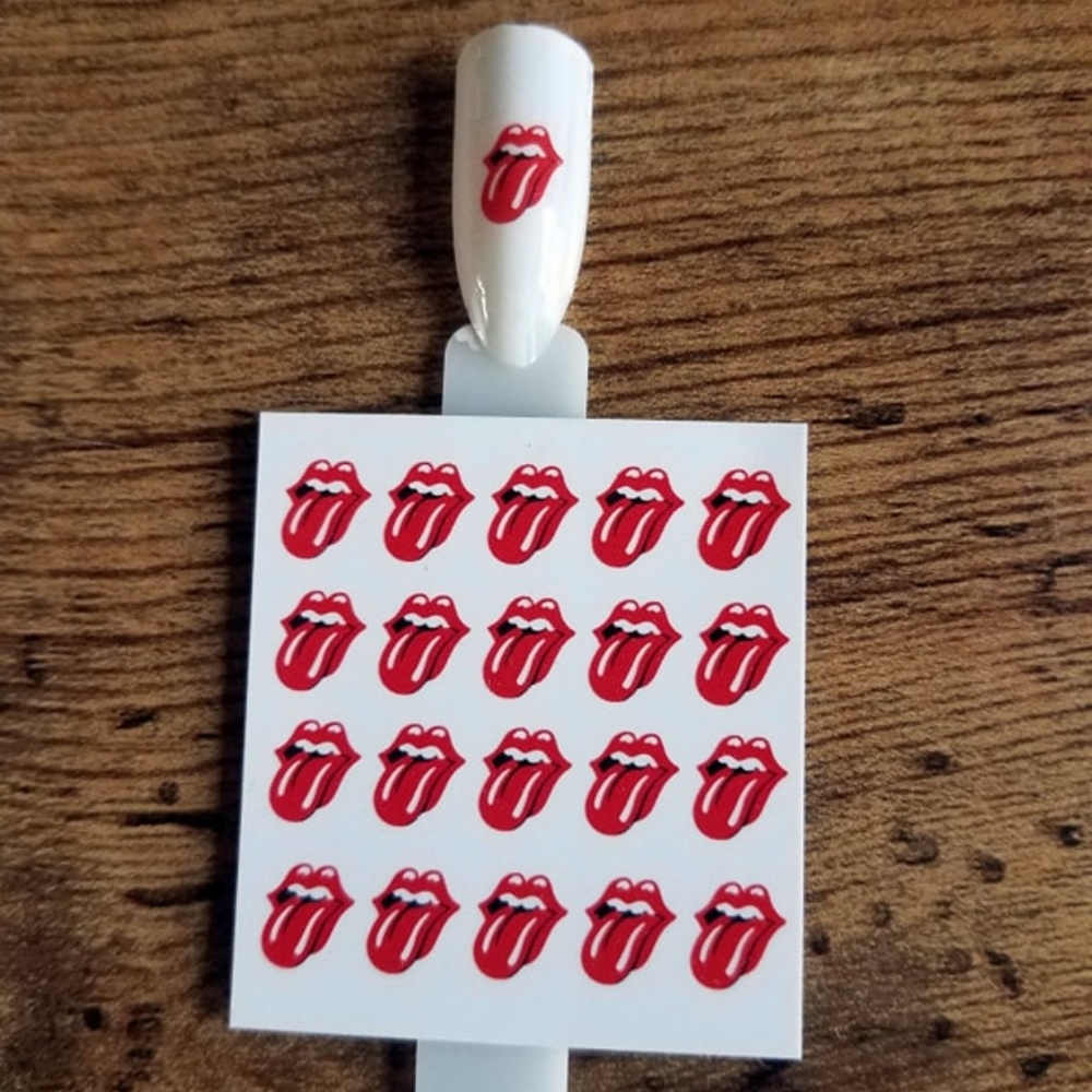 Rolling Stones Nail Decals